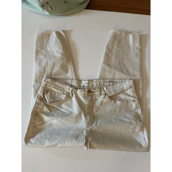 Women's nicole miller Ivory High Rise Ankle Skinny SoHo Jeans Size 16 - Picture 3 of 6